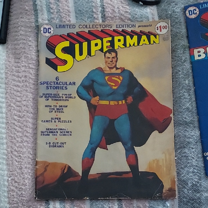 Superman Limited Collectors Edition Comic Superman Limited Collectors Edition Comic
